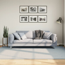 Berkfield Rug HUARTE Short Pile Soft and Washable Blue 160x230 cm