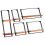 Berkfield Wall Shelves 5 pcs Solid Wood Acacia 1