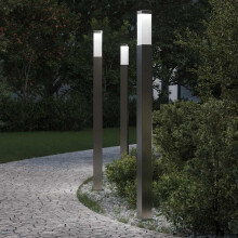 Berkfield Bollard Lights 3 pcs 110 cm Stainless Steel IP44