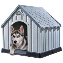 Berkfield Dog House Grey 92x87x91 cm Plastic