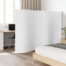 Berkfield Room Divider White Width 400 cm Height 165 cm Bamboo