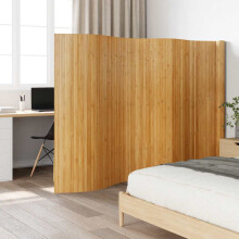 Berkfield Room Divider Natural Width 800 cm Height 165 cm Bamboo