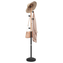 Berkfield Coat Stand Black 177 cm Powder-coated Iron
