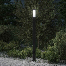 Berkfield Bollard Light with Outlet 110 cm Black IP44