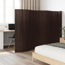 Berkfield Room Divider Dark Brown Width 800 cm Height 165 cm Bamboo