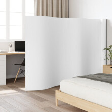 Berkfield Room Divider White Width 800 cm Height 165 cm Bamboo
