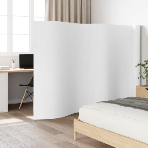 Berkfield Room Divider White Width 800 cm Height 165 cm Bamboo