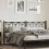Berkfield Metal Replace Headboard Black 193 cm 1