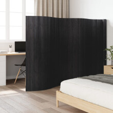 Berkfield Room Divider Grey Width 600 cm Height 165 cm Bamboo