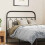 Berkfield Metal Replace Headboard Black 100 cm 1