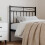 Berkfield Metal Replace Headboard Black 75 cm 1