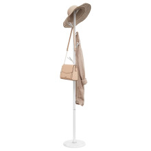 Berkfield Coat Stand White 175 cm Powder-coated Iron