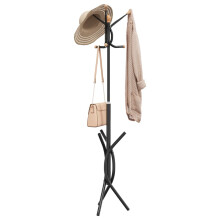 Berkfield Coat Stand Black 176 cm Powder-coated Iron