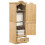 Berkfield Wardrobe Corona 55x52x170 cm Solid Wood Pine 1