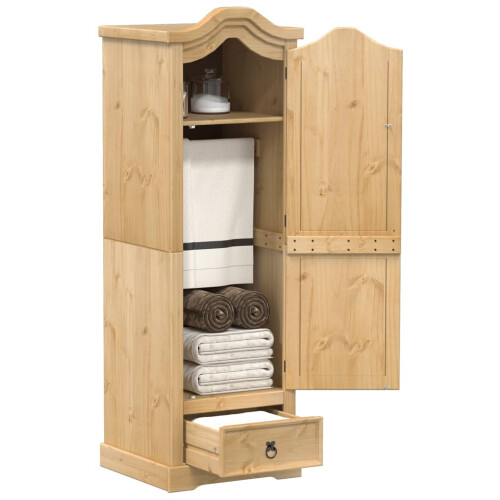 Berkfield Wardrobe Corona 55x52x170 cm Solid Wood Pine