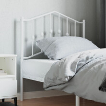 Berkfield Metal Replace Headboard White 80 cm
