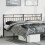 Berkfield Metal Replace Headboard Black 180 cm 1