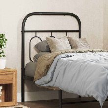 Berkfield Metal Replace Headboard Black 75 cm