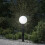 Berkfield Bollard Light with Sensor&Outlet 80 cm Black IP44 1