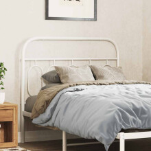 Berkfield Metal Replace Headboard White 100 cm