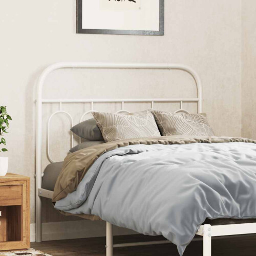 Berkfield Metal Replace Headboard White 100 cm