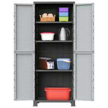 Berkfield Plastic Cabinet 68x39x171.5 cm