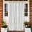 Berkfield Fly Curtain Light Grey and White 90x220 cm Chenille 1