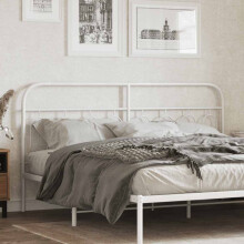 Berkfield Metal Replace Headboard White 160 cm