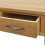 Berkfield Dressing Table with Stool Solid Oak Wood 5