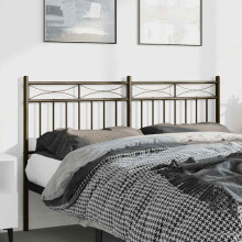 Berkfield Metal Replace Headboard Black 150 cm