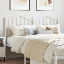 Berkfield Metal Replace Headboard White 140 cm