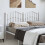 Berkfield Metal Replace Headboard White 135 cm 1