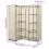 Berkfield Corner Wardrobe Cream 130x87x169 cm 6