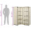 Berkfield Corner Wardrobe Cream 130x87x169 cm 7