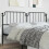 Berkfield Metal Replace Headboard Black 200 cm 1