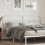 Berkfield Metal Replace Headboard White 193 cm 1