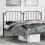 Berkfield Metal Replace Headboard Black 193 cm 1