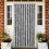 Berkfield Fly Curtain Grey and Black 90x200 cm Chenille 1