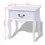 Berkfield Bedside Cabinet MDF White 4