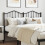Berkfield Metal Replace Headboard Black 150 cm 1