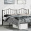 Berkfield Metal Replace Headboard Black 193 cm 1