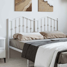Berkfield Metal Replace Headboard White 150 cm