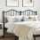 Berkfield Metal Replace Headboard Black 140 cm 1