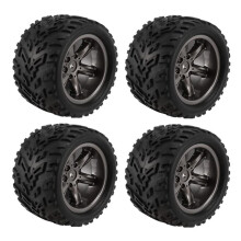 4Pcs 1/12 Scale RC Car Tires and Wheels for XINLEHONG 9125 9116 S911 S912, Precise Fit Durable Construction