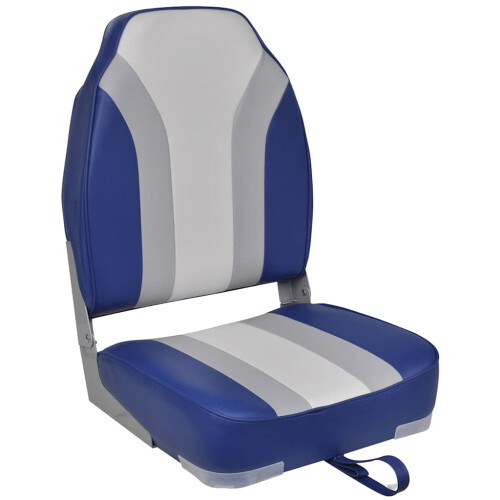 Berkfield Foldable Boat Chairs 2 pcs High Backrest 1
