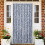 Berkfield Fly Curtain Blue and White 100x230 cm Chenille 1