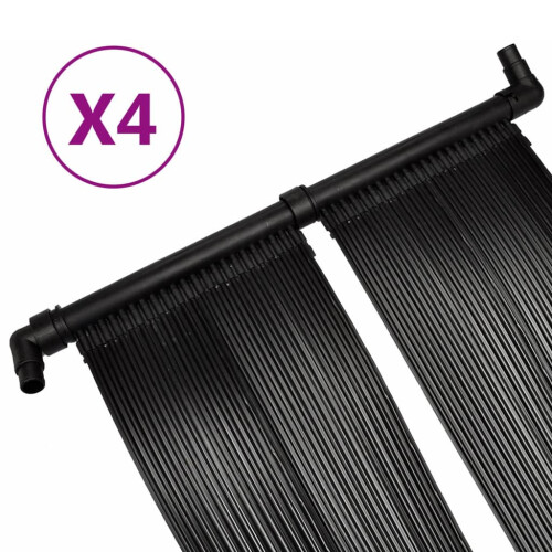 Berkfield Solar Pool Heater Panel 4 pcs 80x620 cm 1