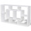 Berkfield Floating Wall Display Shelf 8 Compartments White 2
