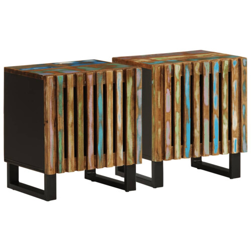 Berkfield Bedside Cabinets 2 pcs 40x34x46 cm Solid Wood Reclaimed