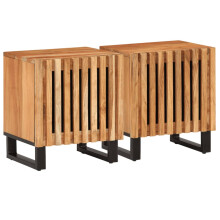 Berkfield Bedside Cabinets 2 pcs 40x34x46 cm Solid Wood Acacia